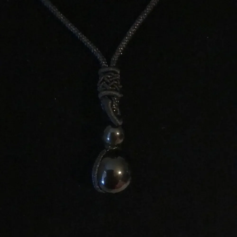 PU Leather Adjustable Cord with Ball Necklace